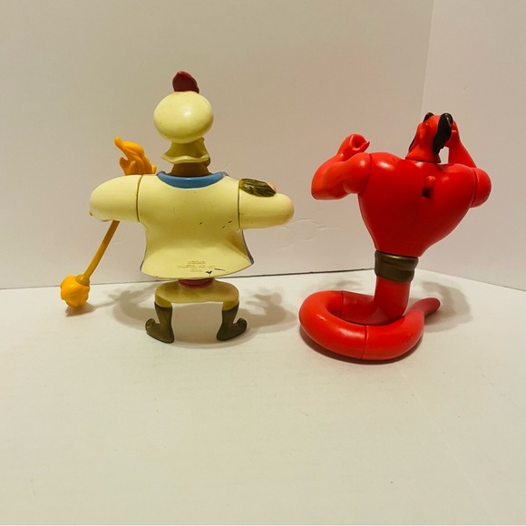 Disney Aladdin Evil Genie Jafar Genie Abu Lago Action Figure Vintage Mattel Lot - Picture 2 of 8